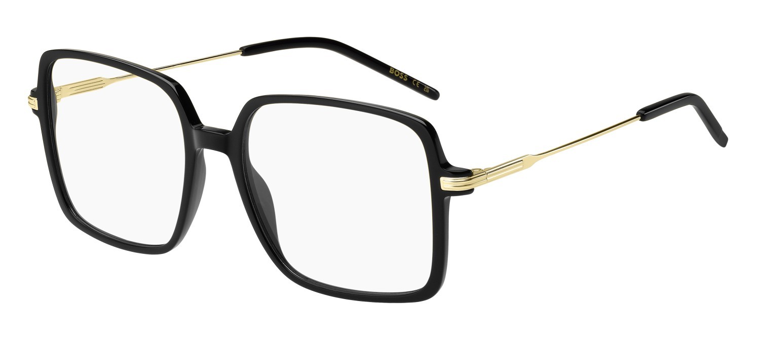 Occhiali da vista Hugo Boss 1735 108923 2M2 colore black gold forma quadrato 