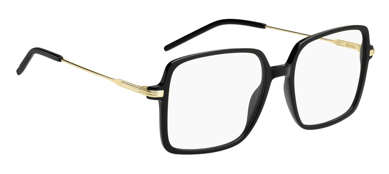 Occhiali da vista Hugo Boss 1735 108923 2M2 colore black gold forma quadrato 