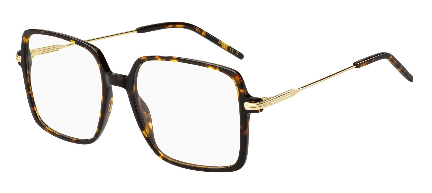 Occhiali da vista Hugo Boss 1735 108923 LVL colore brown havana gold forma quadrato 