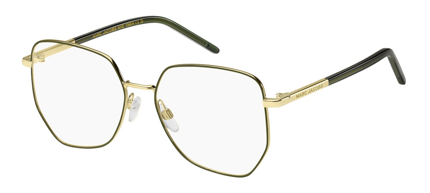Occhiali da vista Marc Jacobs 780 108935 821 colore matte gold green forma farfalla 