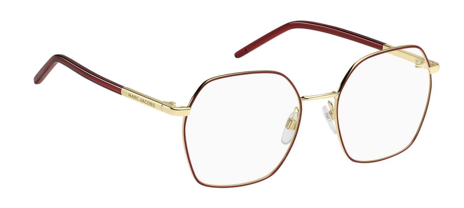 Eyeglasses Marc Jacobs 781 108936 E28 color matte burgundy gold shape square 