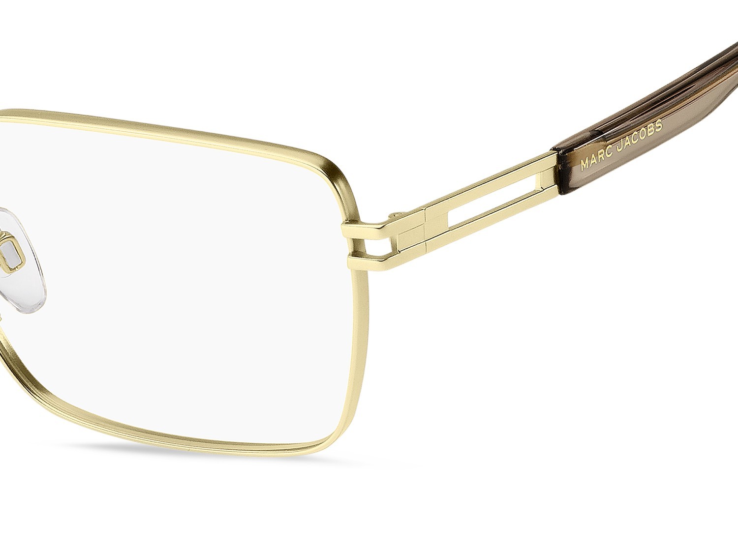 Eyeglasses Marc Jacobs 783 108941 4TX color matte gold beige shape rectangle 