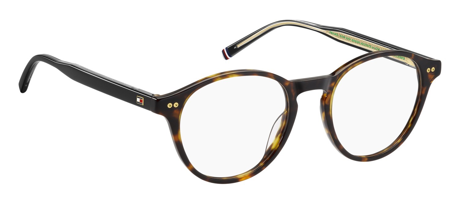 Occhiali da vista Tommy Hilfiger Th 2129 108943 086 colore havana forma pantos 