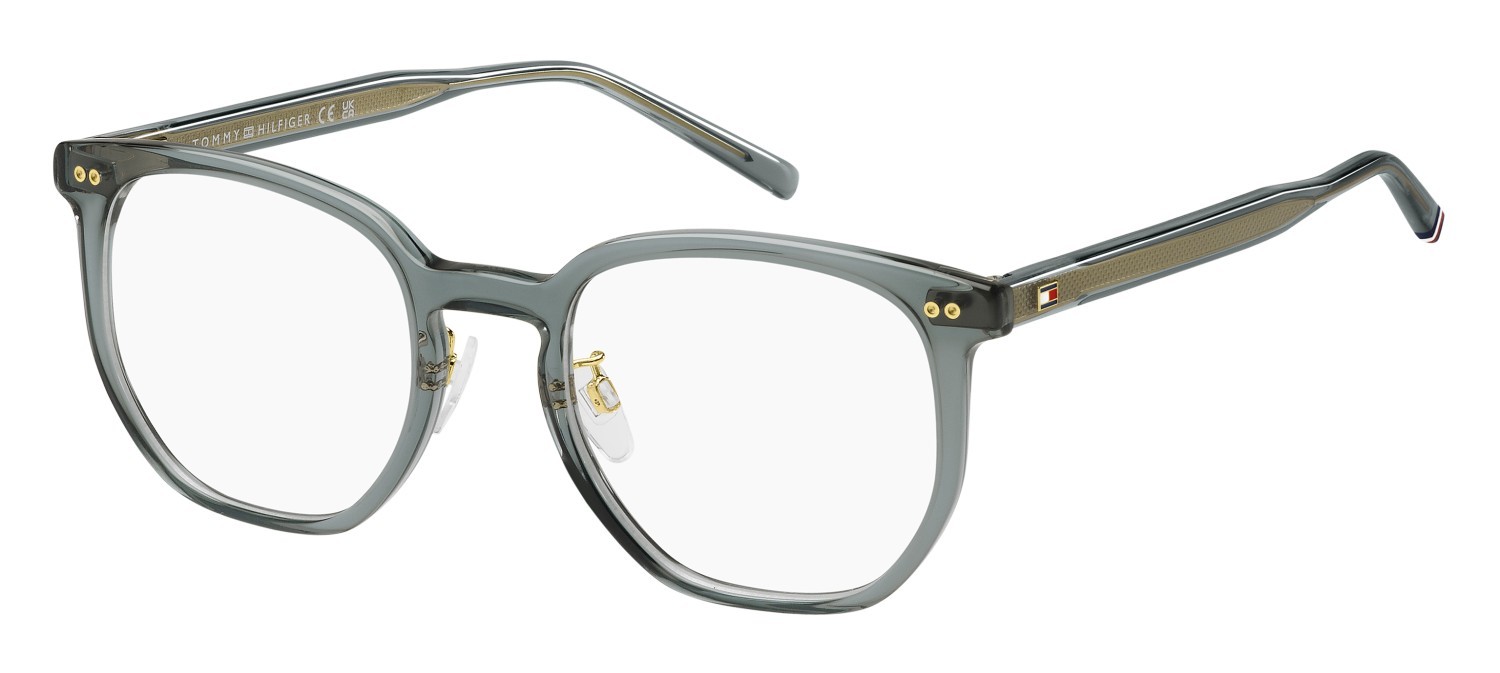 Eyeglasses Tommy Hilfiger Th 2167/F 108946 ZI9 color teal shape rectangle 