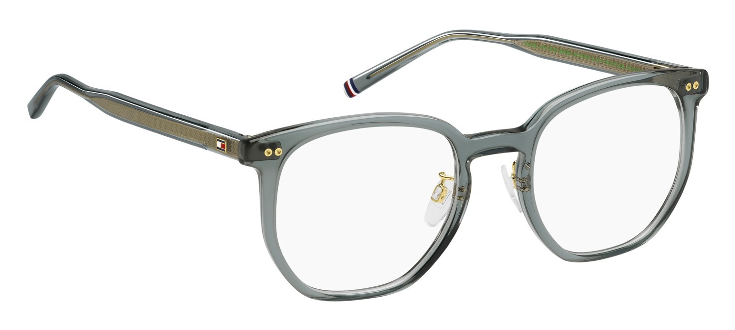 Eyeglasses Tommy Hilfiger Th 2167/F 108946 ZI9 color teal shape rectangle 