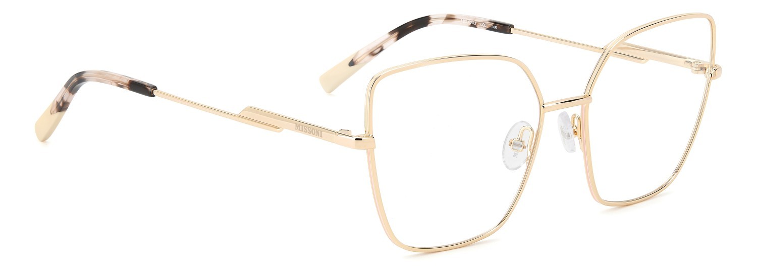 Occhiali da vista Missoni Mis 0203 108947 000 colore rose gold forma rettangolare 