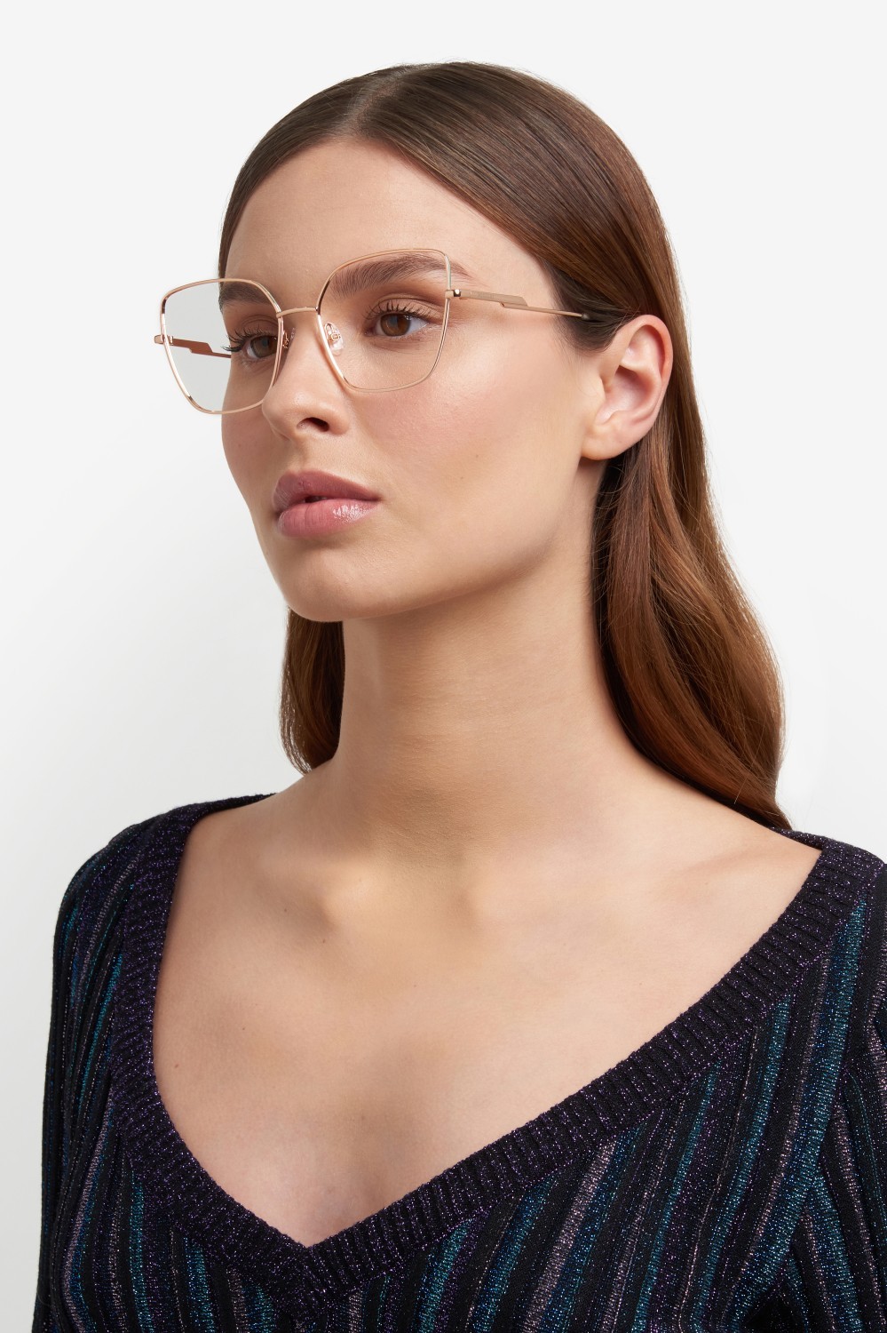 Occhiali da vista Missoni Mis 0203 108947 DDB colore gold copper forma rettangolare 