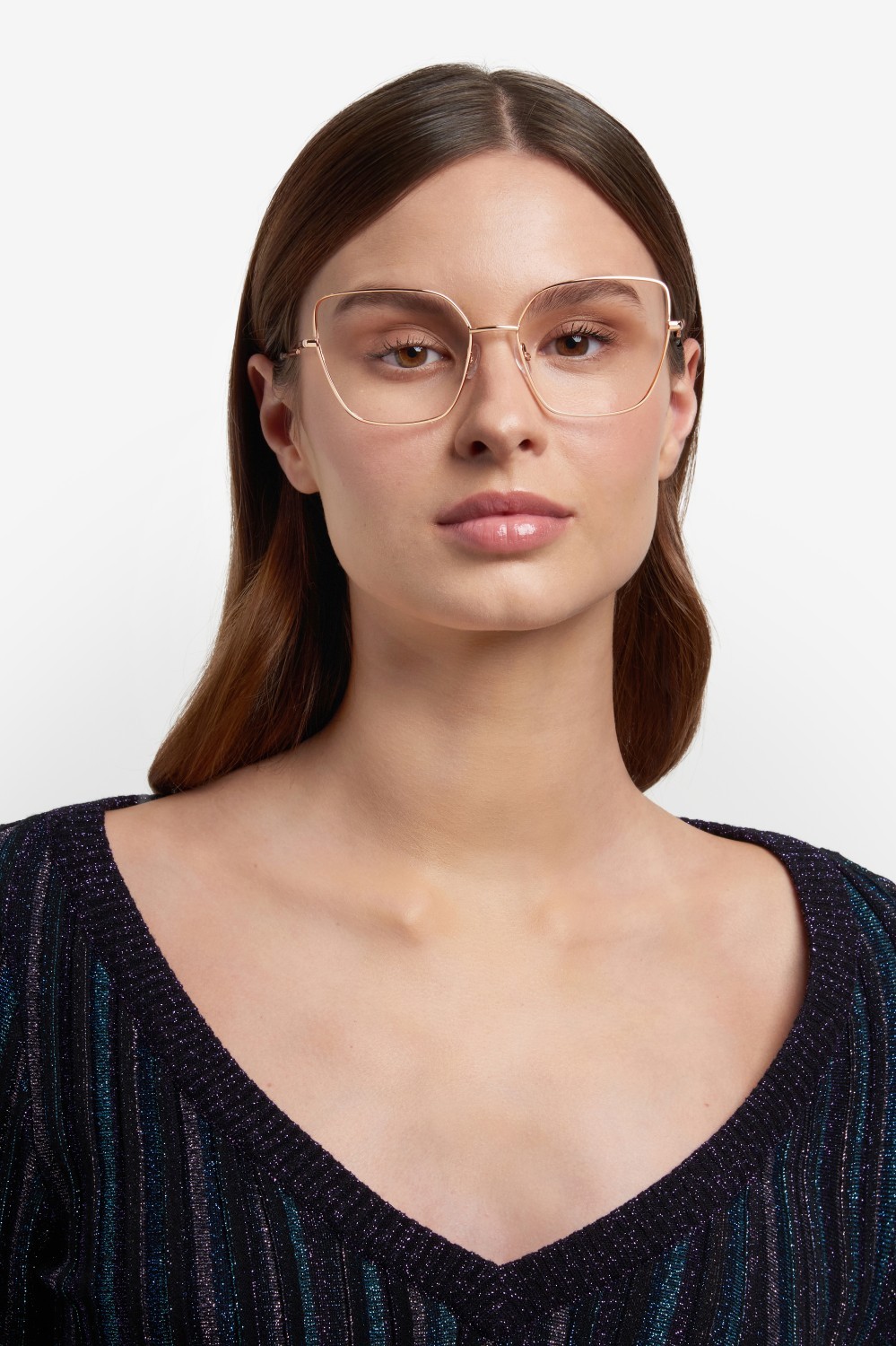 Occhiali da vista Missoni Mis 0203 108947 DDB colore gold copper forma rettangolare 