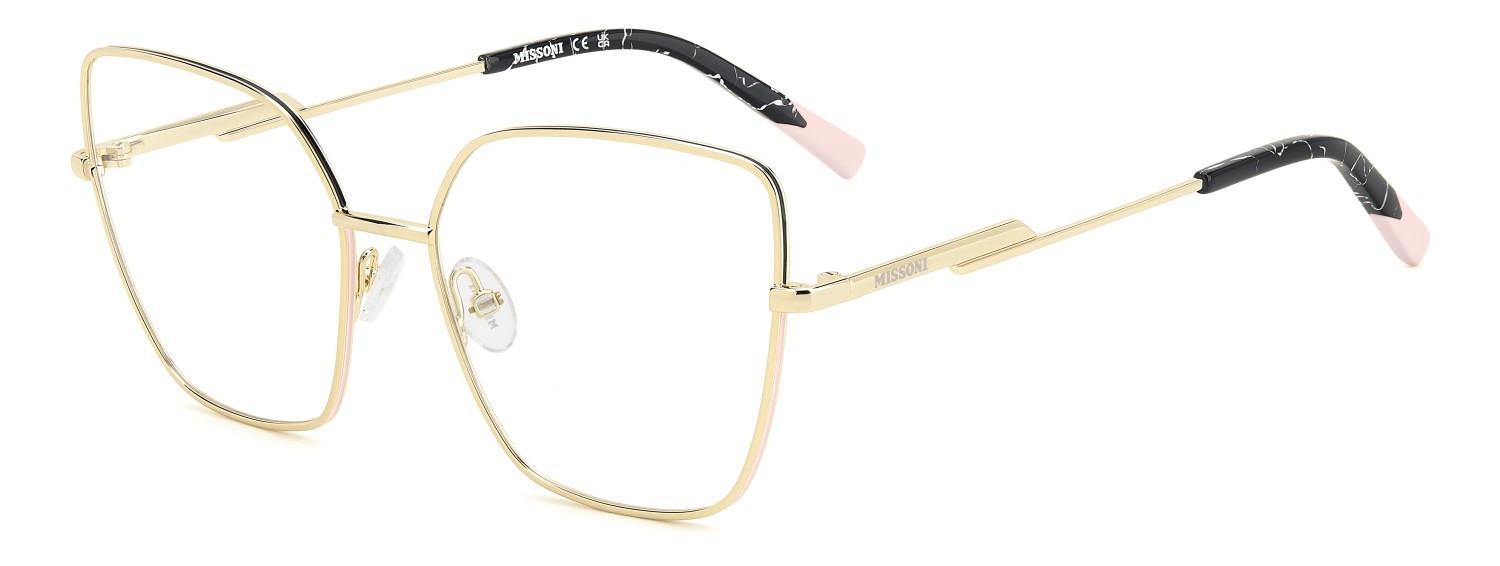 Occhiali da vista Missoni Mis 0203 108947 J5G colore gold forma rettangolare 