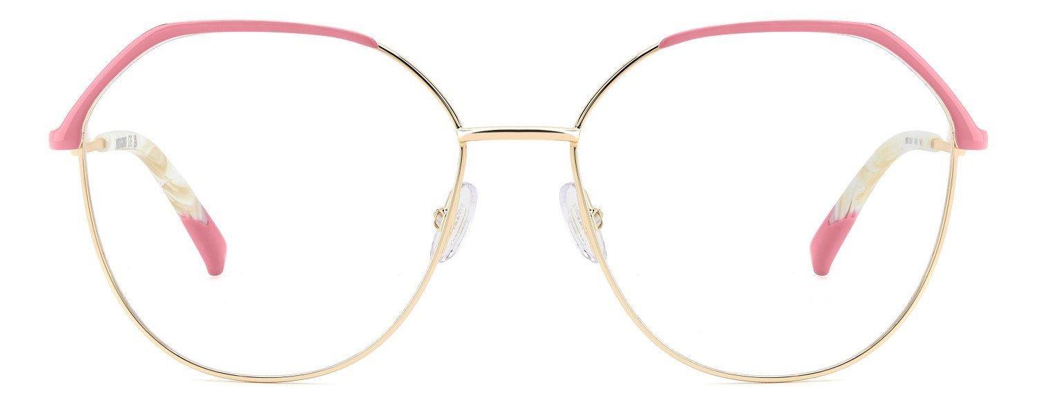 Occhiali da vista Missoni Mis 0204 108948 S45 colore pink gold forma rotondo 