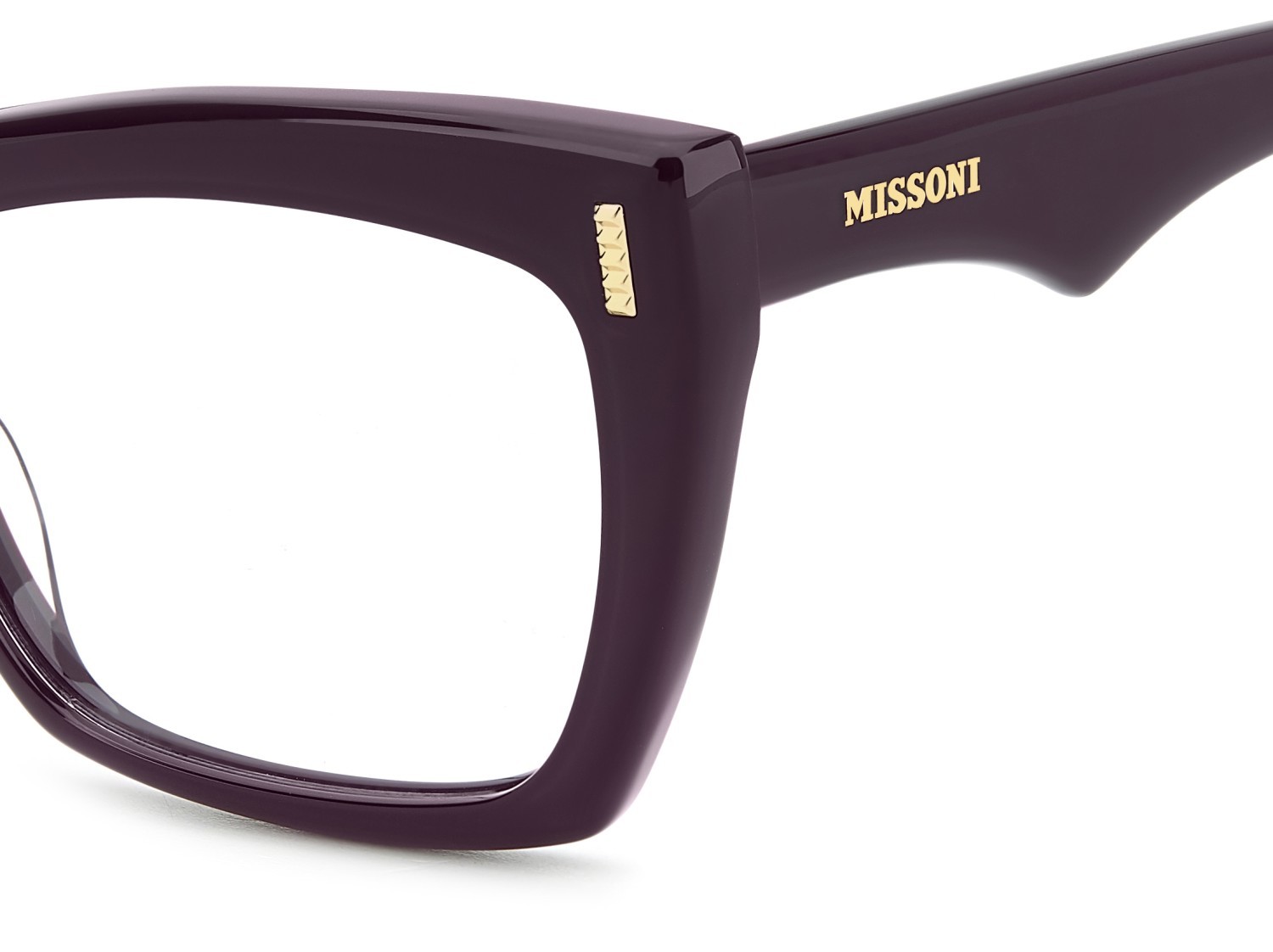 Occhiali da vista Missoni Mis 0207 108949 0T7 colore plum forma rettangolare 
