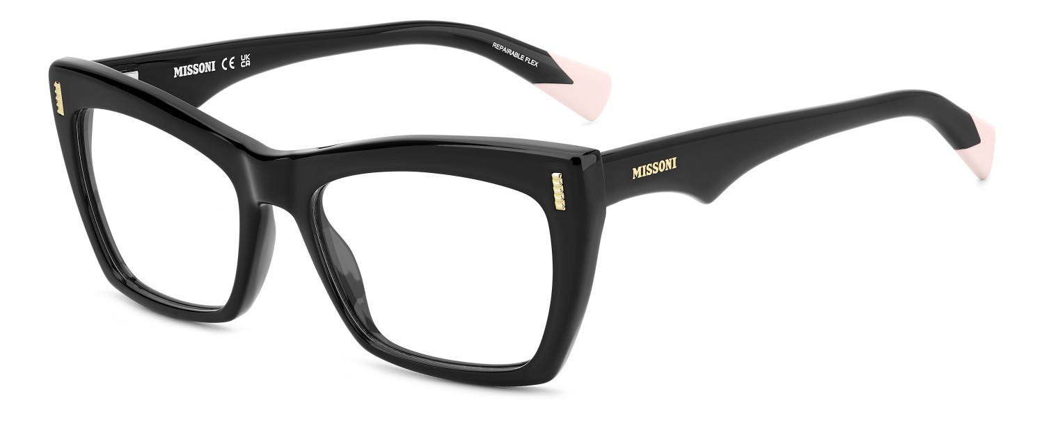 Occhiali da vista Missoni Mis 0207 108949 807 colore black forma rettangolare 