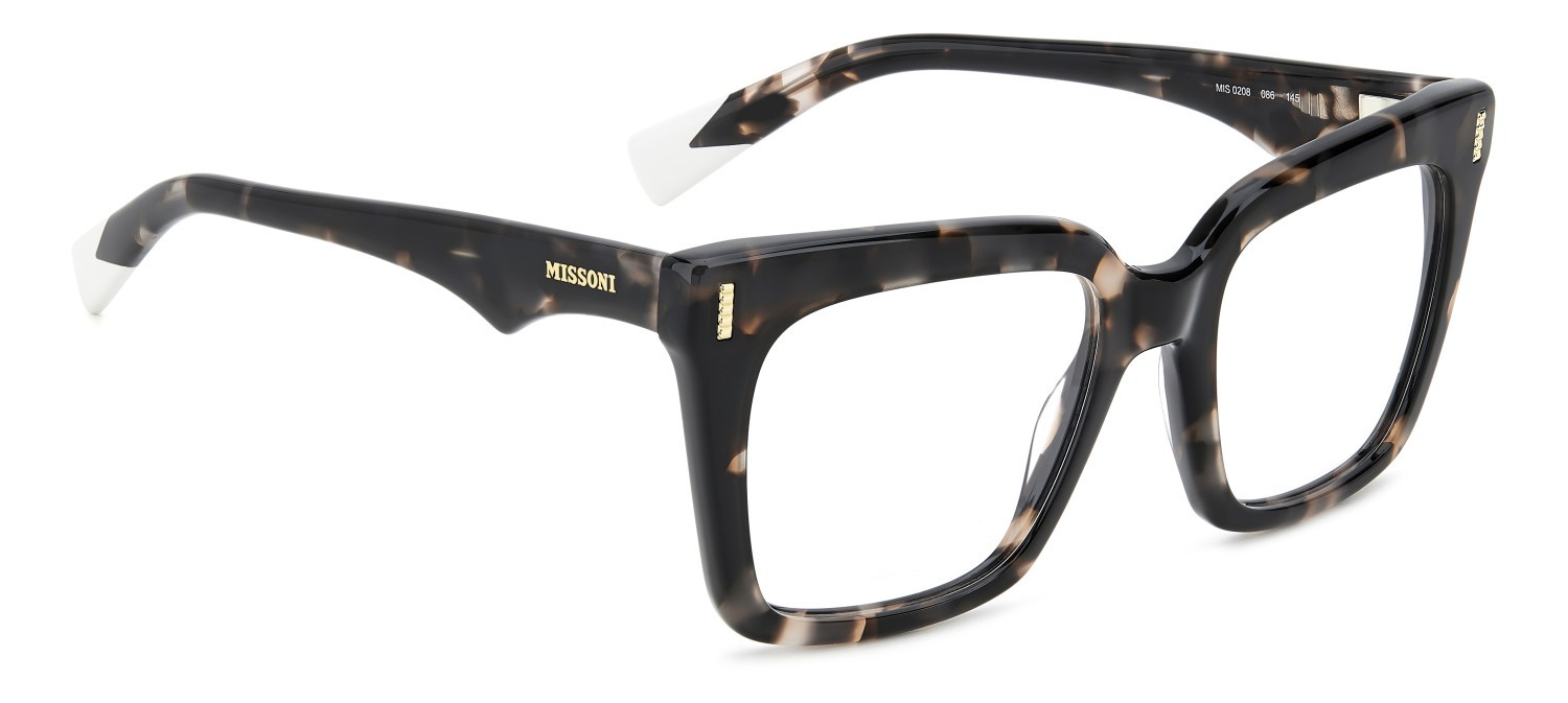 Occhiali da vista Missoni Mis 0208 108950 086 colore havana forma rettangolare 