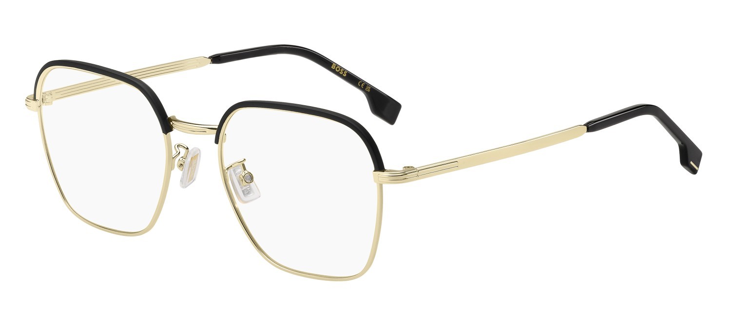 Occhiali da vista Hugo Boss 1742/F 108953 I46 colore matte black gold forma rettangolare 