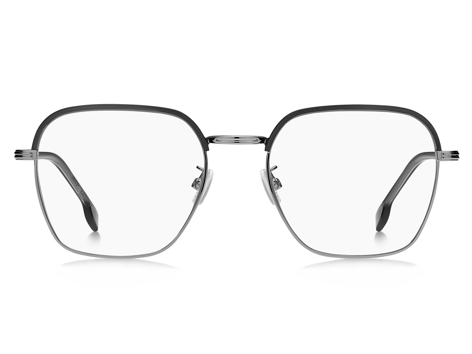 Occhiali da vista Hugo Boss 1742/F 108953 TI7 colore matte black ruthenium forma rettangolare 