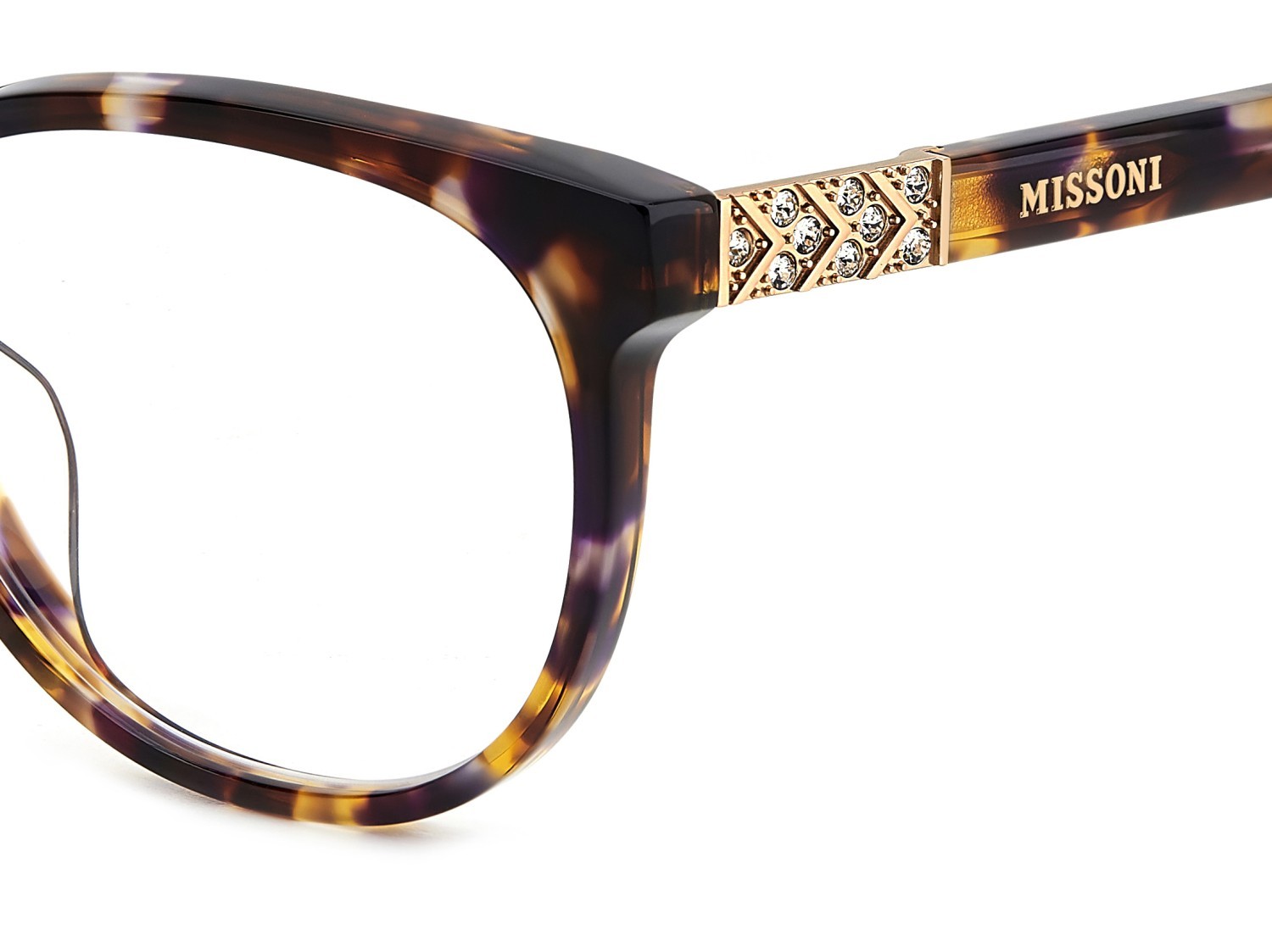 Occhiali da vista Missoni Mis 0212/G 108957 AY0 colore havana violet forma rettangolare 