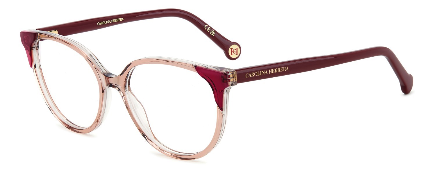 Brillen Carolina Herrera Her 0282 108966 35J farbe pink form rechteckig 