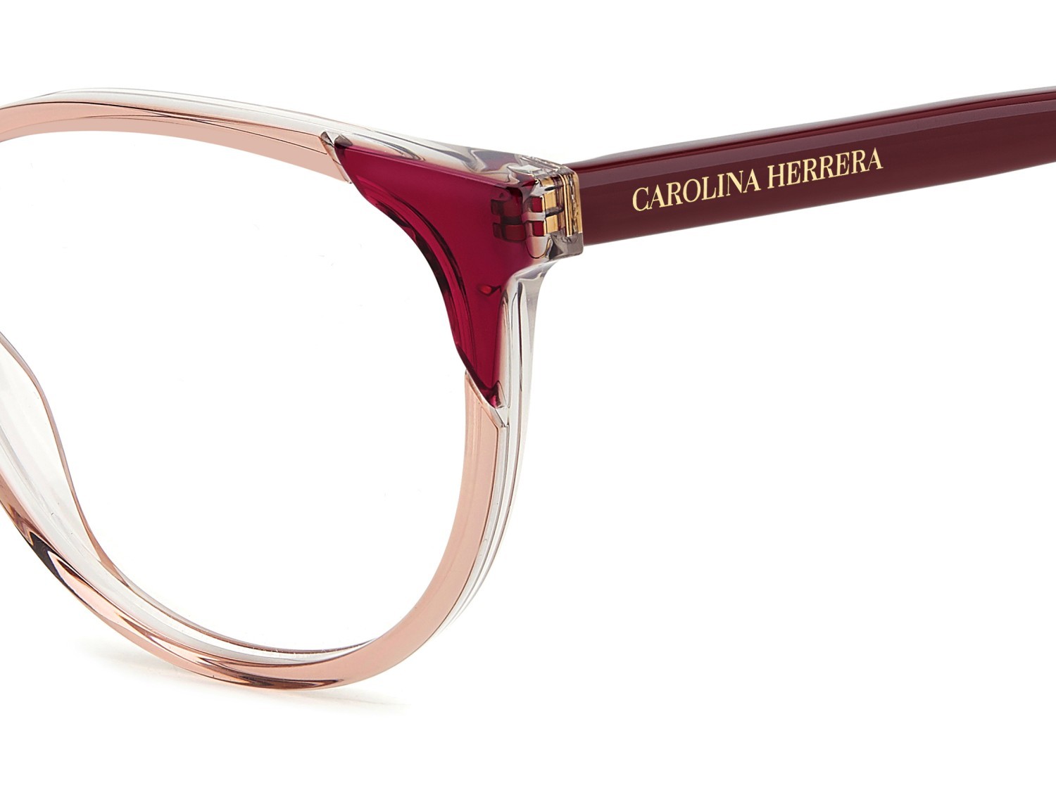 Brillen Carolina Herrera Her 0282 108966 35J farbe pink form rechteckig 
