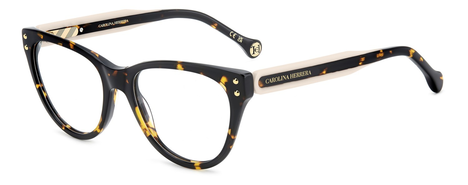 Occhiali da vista Carolina Herrera Her 0256 108967 086 colore havana forma cat eye 