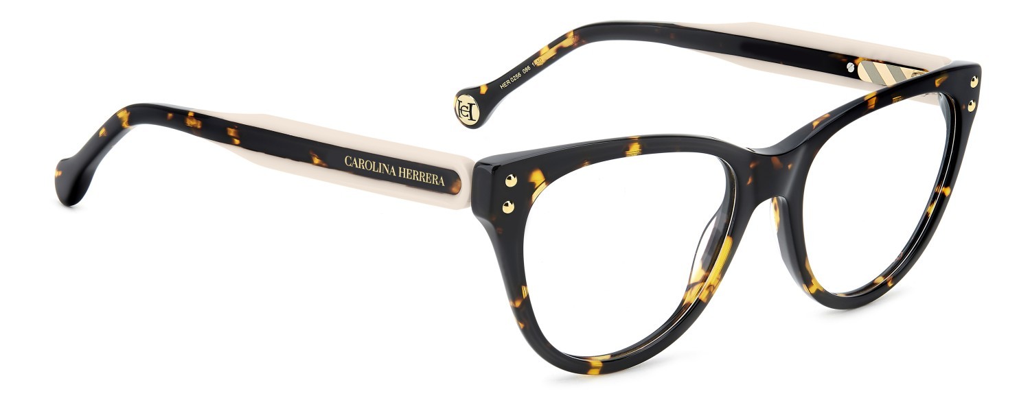 Occhiali da vista Carolina Herrera Her 0256 108967 086 colore havana forma cat eye 
