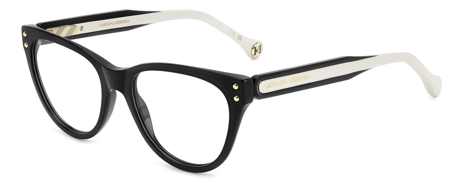 Occhiali da vista Carolina Herrera Her 0256 108967 807 colore black forma cat eye 