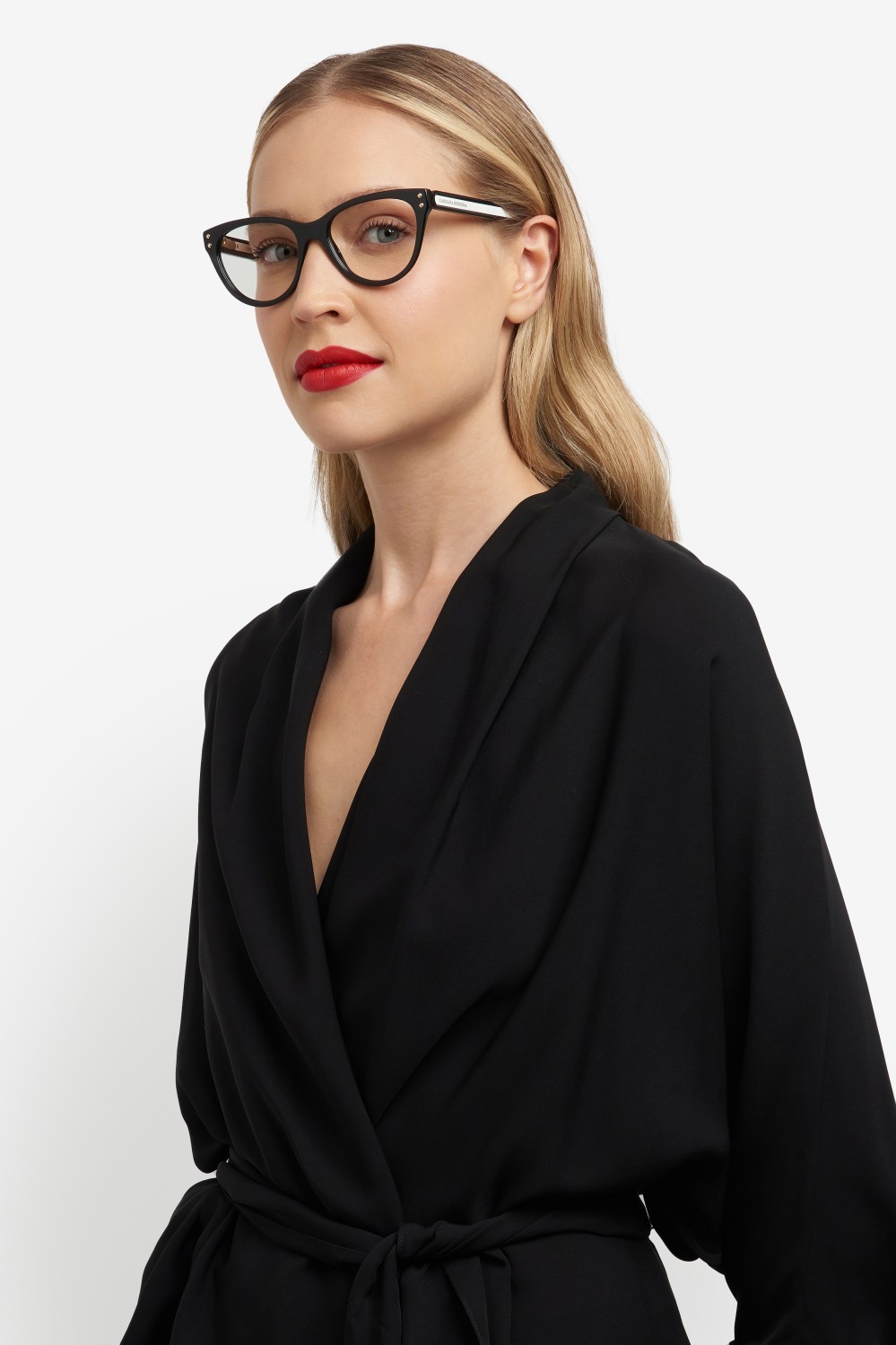Occhiali da vista Carolina Herrera Her 0256 108967 807 colore black forma cat eye 