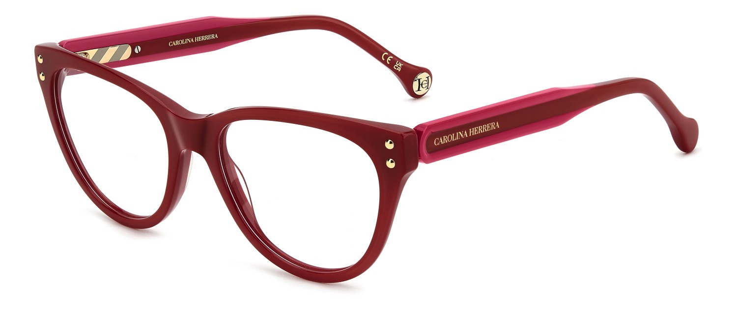 Occhiali da vista Carolina Herrera Her 0256 108967 C9A colore red forma cat eye 