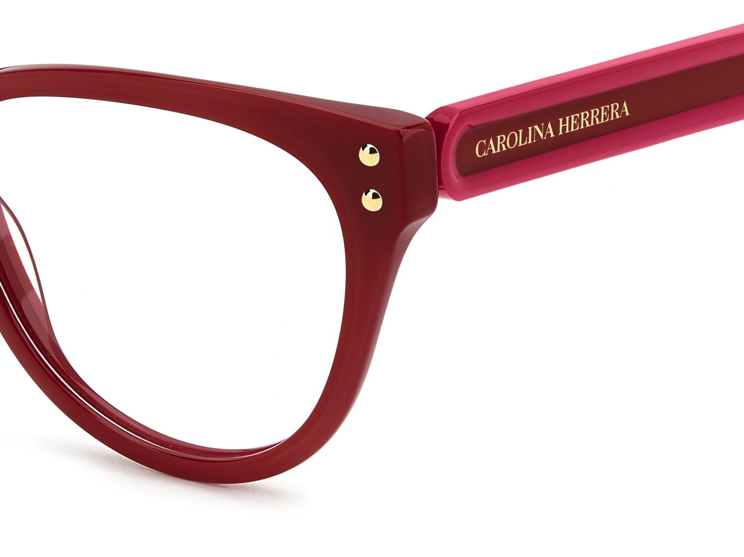 Occhiali da vista Carolina Herrera Her 0256 108967 C9A colore red forma cat eye 