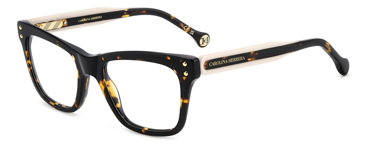 Occhiali da vista Carolina Herrera Her 0257 108968 086 colore havana forma rettangolare 