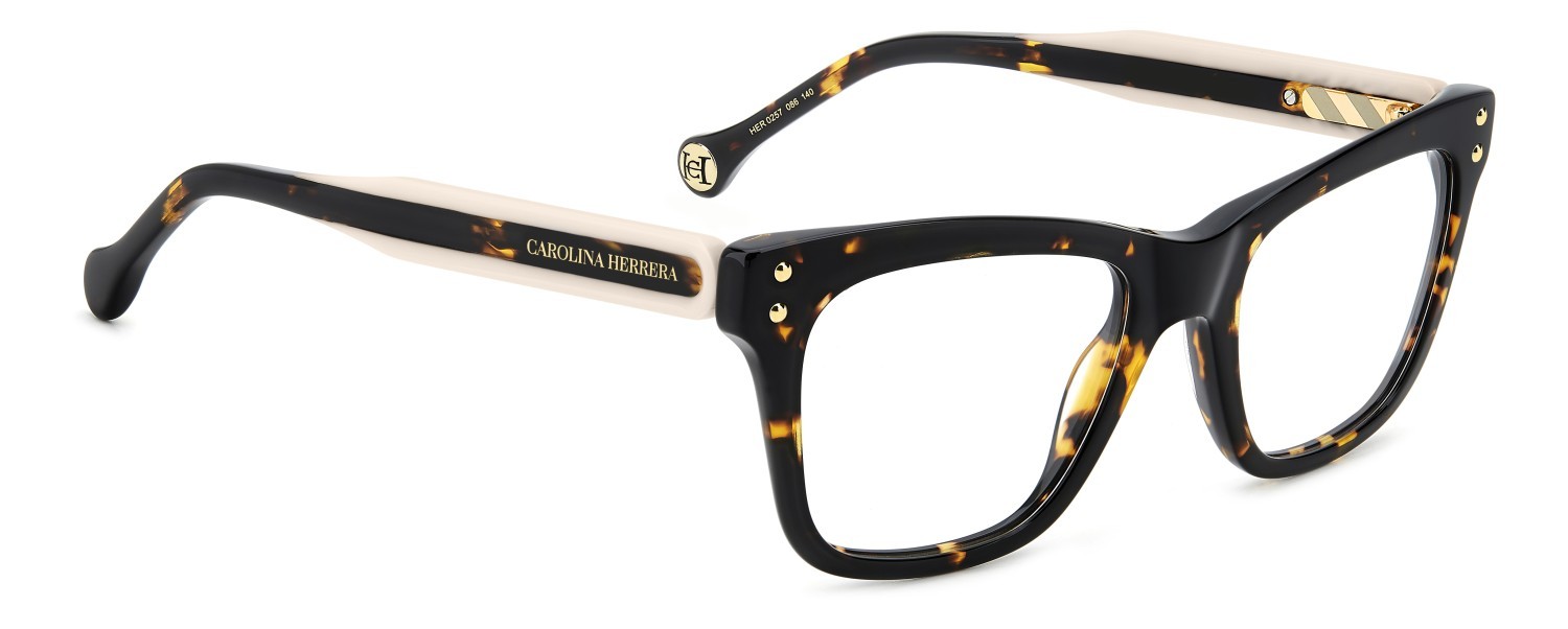 Occhiali da vista Carolina Herrera Her 0257 108968 086 colore havana forma rettangolare 