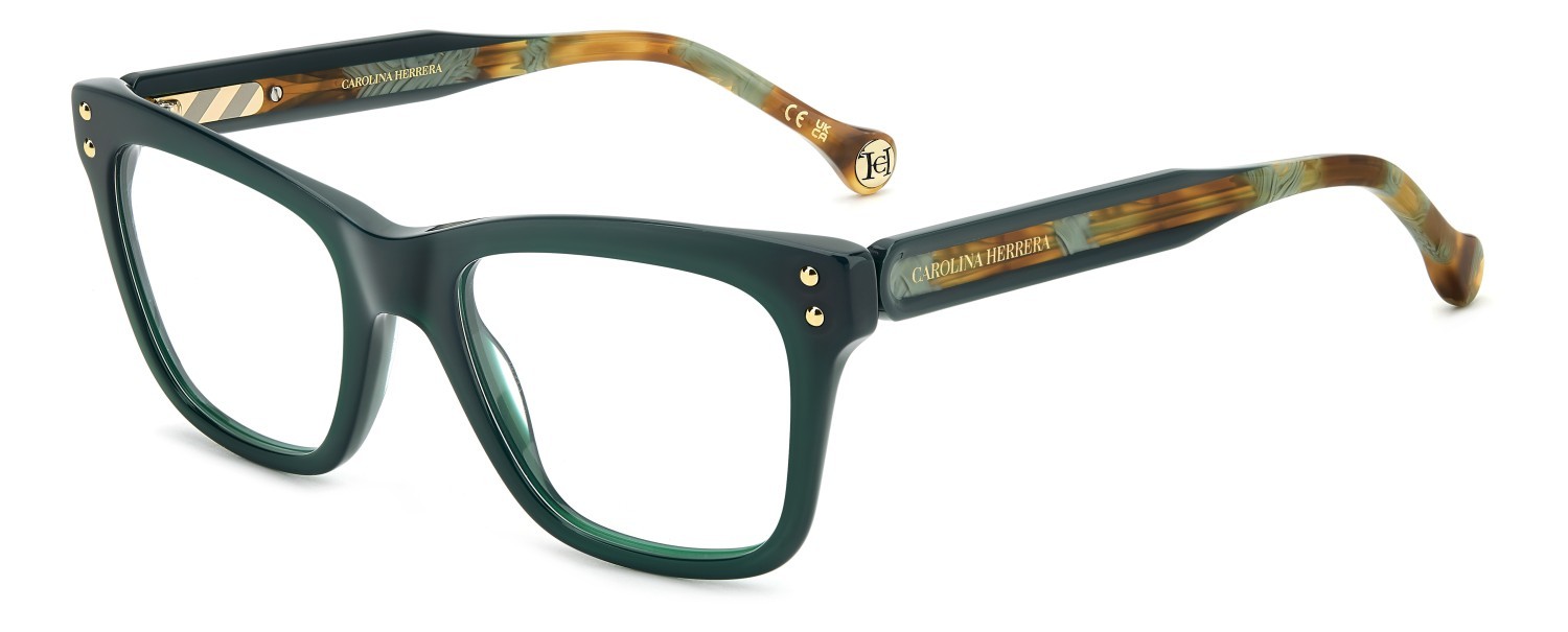Occhiali da vista Carolina Herrera Her 0257 108968 1ED colore green forma rettangolare 