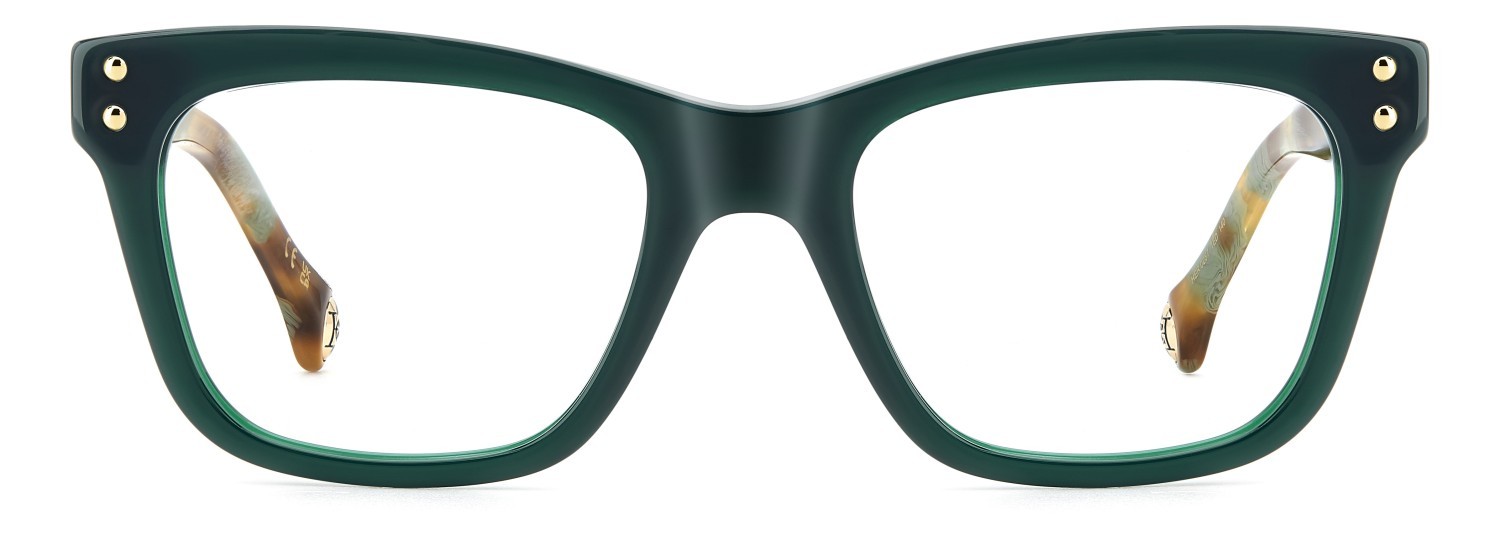 Occhiali da vista Carolina Herrera Her 0257 108968 1ED colore green forma rettangolare 