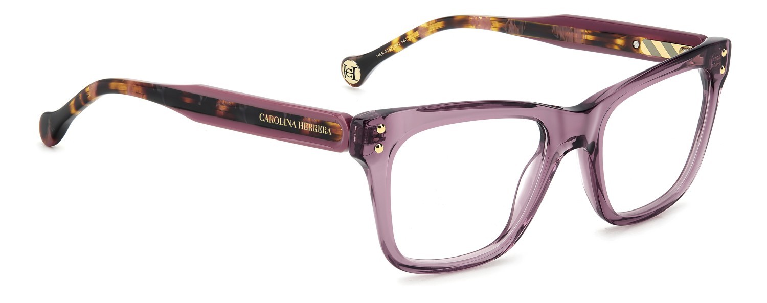 Occhiali da vista Carolina Herrera Her 0257 108968 35J colore pink forma rettangolare 