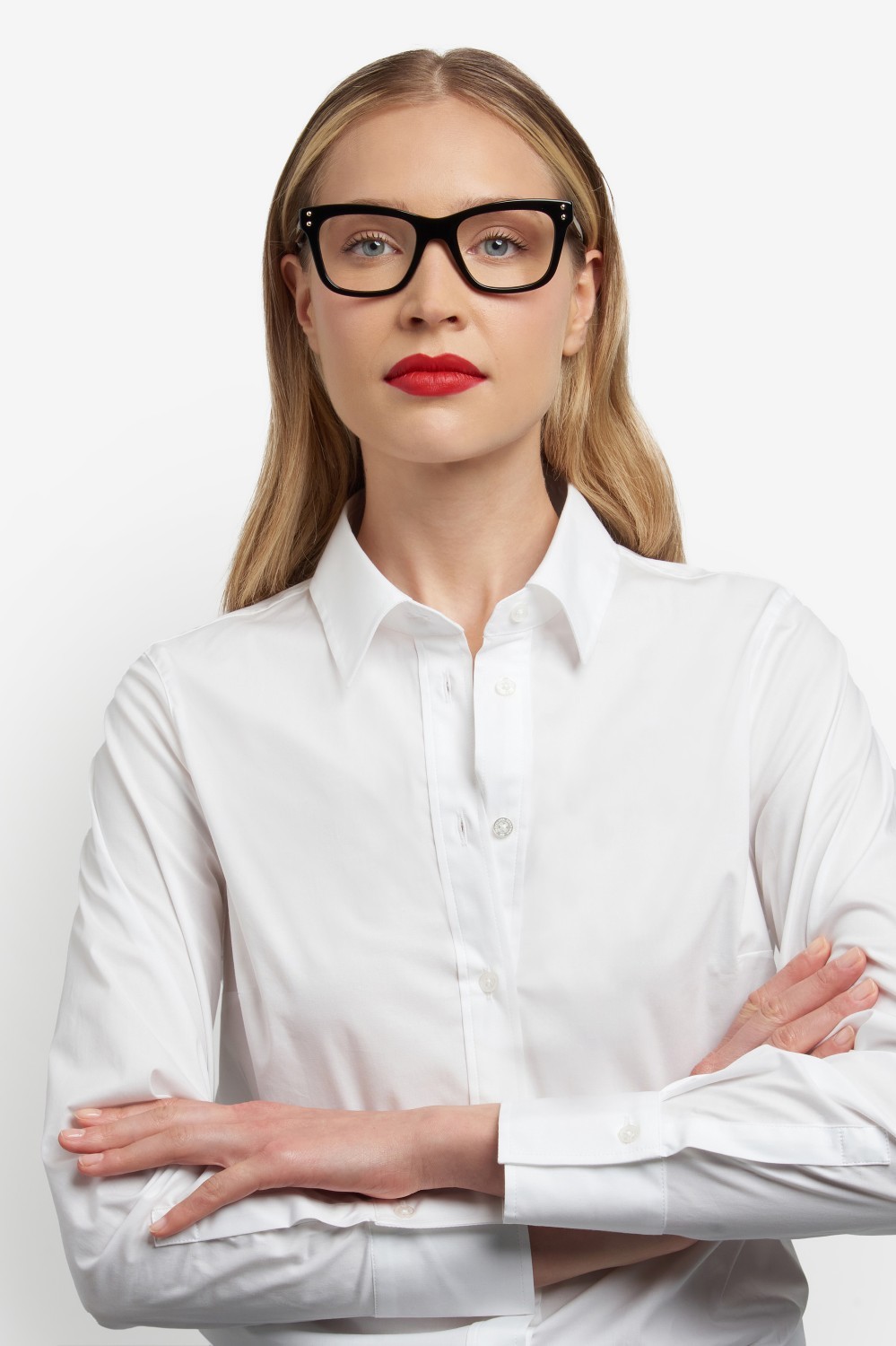 Eyeglasses Carolina Herrera Her 0257 108968 807 color black shape rectangle 
