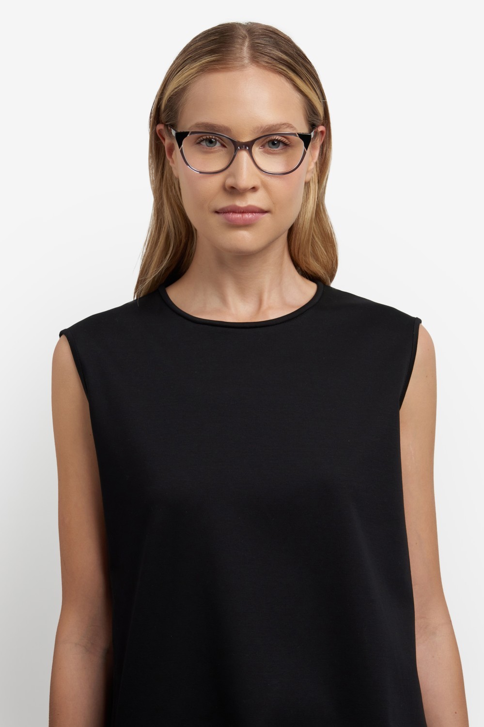 Eyeglasses Carolina Herrera Her 0283 108969 R6S color grey black shape rectangle 