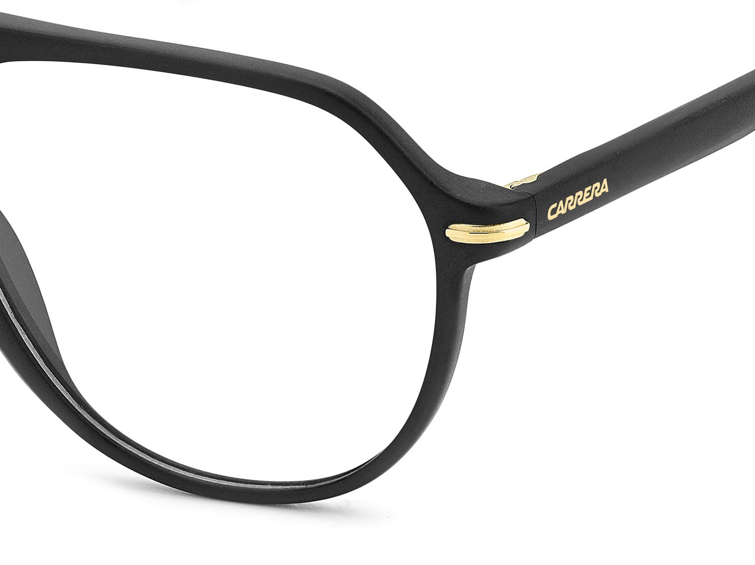 Brillen Carrera 345 108973 (I46) farbe matte black gold form aviator 