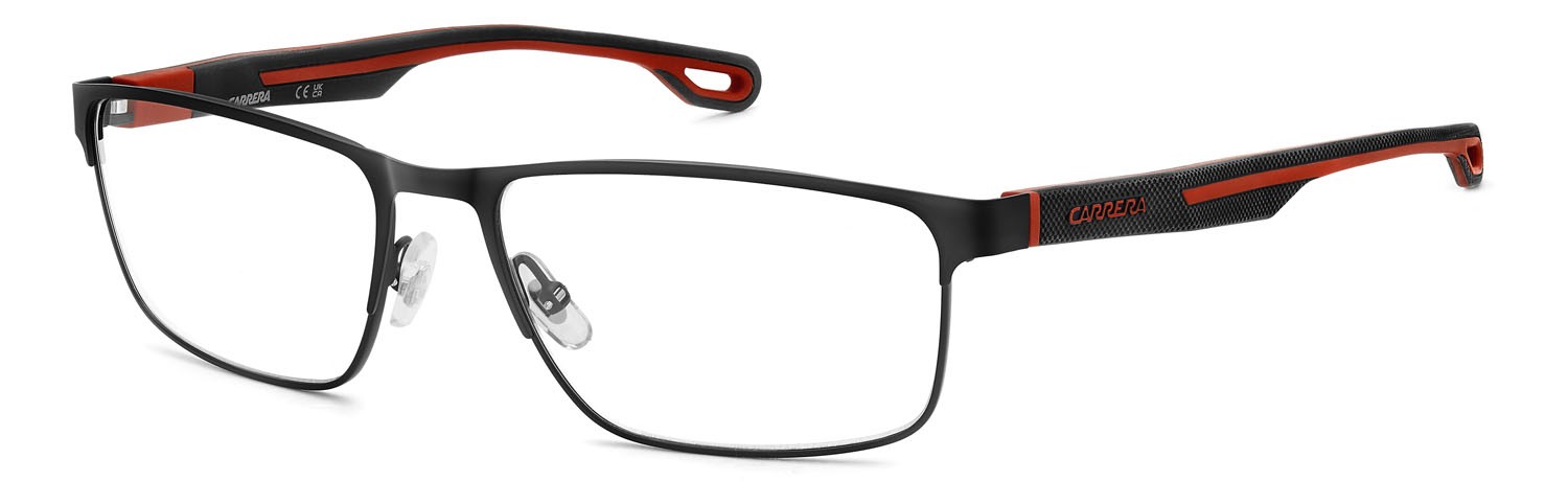 Brillen Carrera 4417 108979 (BLX) farbe matte black red form rechteckig 