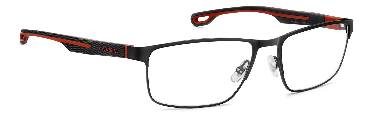 Brillen Carrera 4417 108979 (BLX) farbe matte black red form rechteckig 