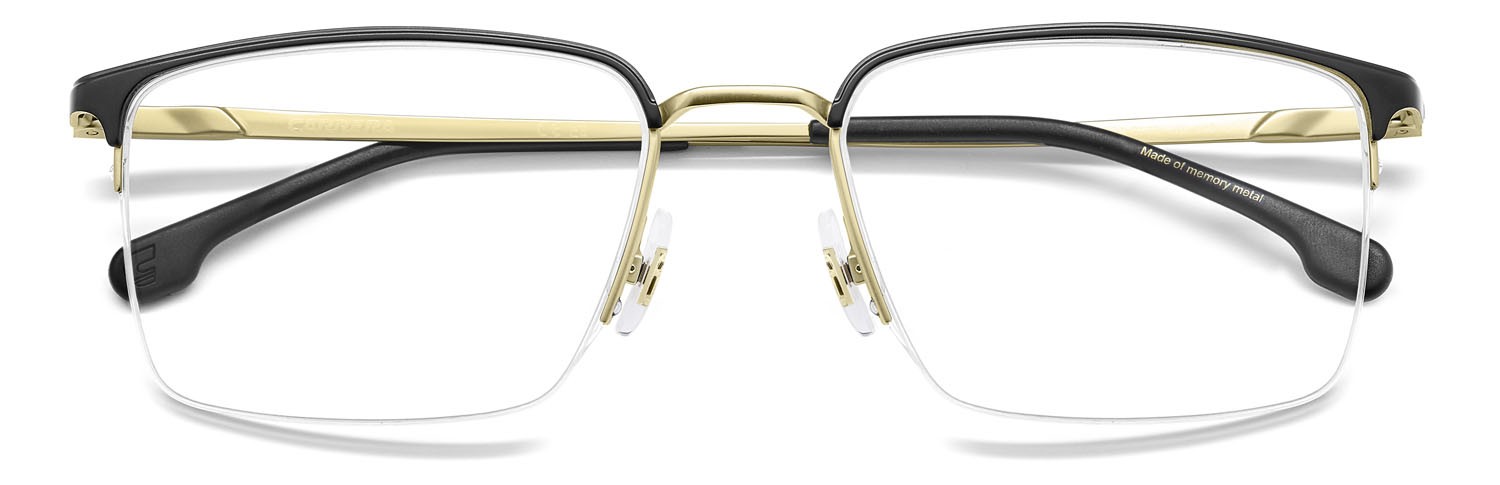 Brillen Carrera 8909 108982 (I46) farbe matte black gold form rechteckig 