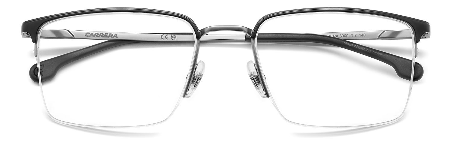 Brillen Carrera 8909 108982 (TI7) farbe matte black ruthenium form rechteckig 