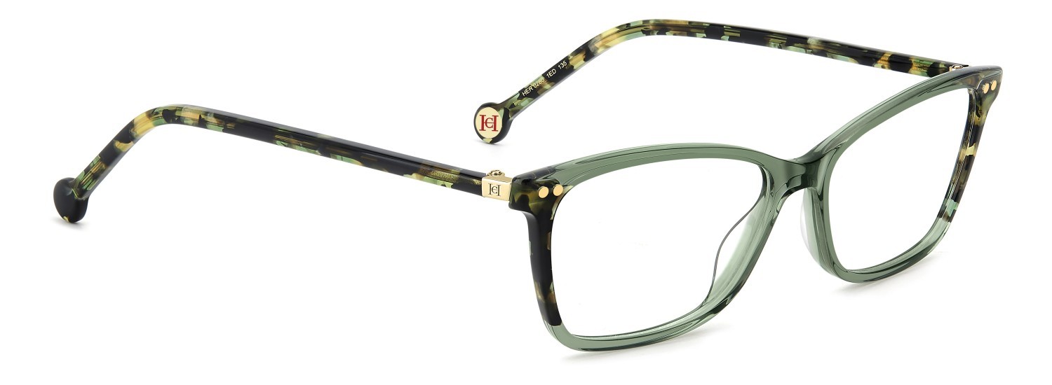Occhiali da vista Carolina Herrera Her 0280 109005 1ED colore green forma rettangolare 