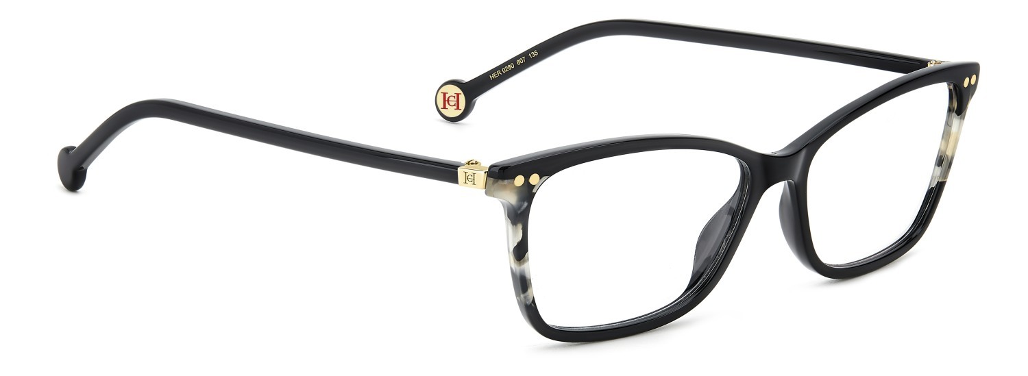 Occhiali da vista Carolina Herrera Her 0280 109005 807 colore black forma rettangolare 