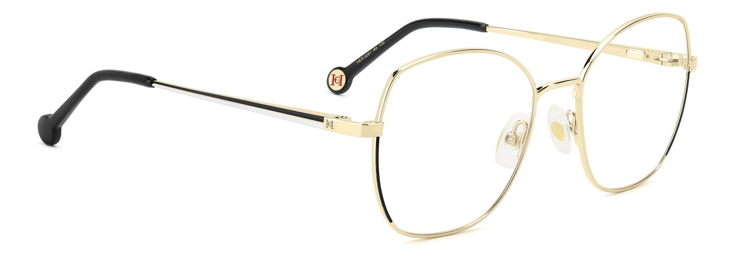 Occhiali da vista Carolina Herrera Her 0281 109006 I46 colore matte black gold forma quadrato 