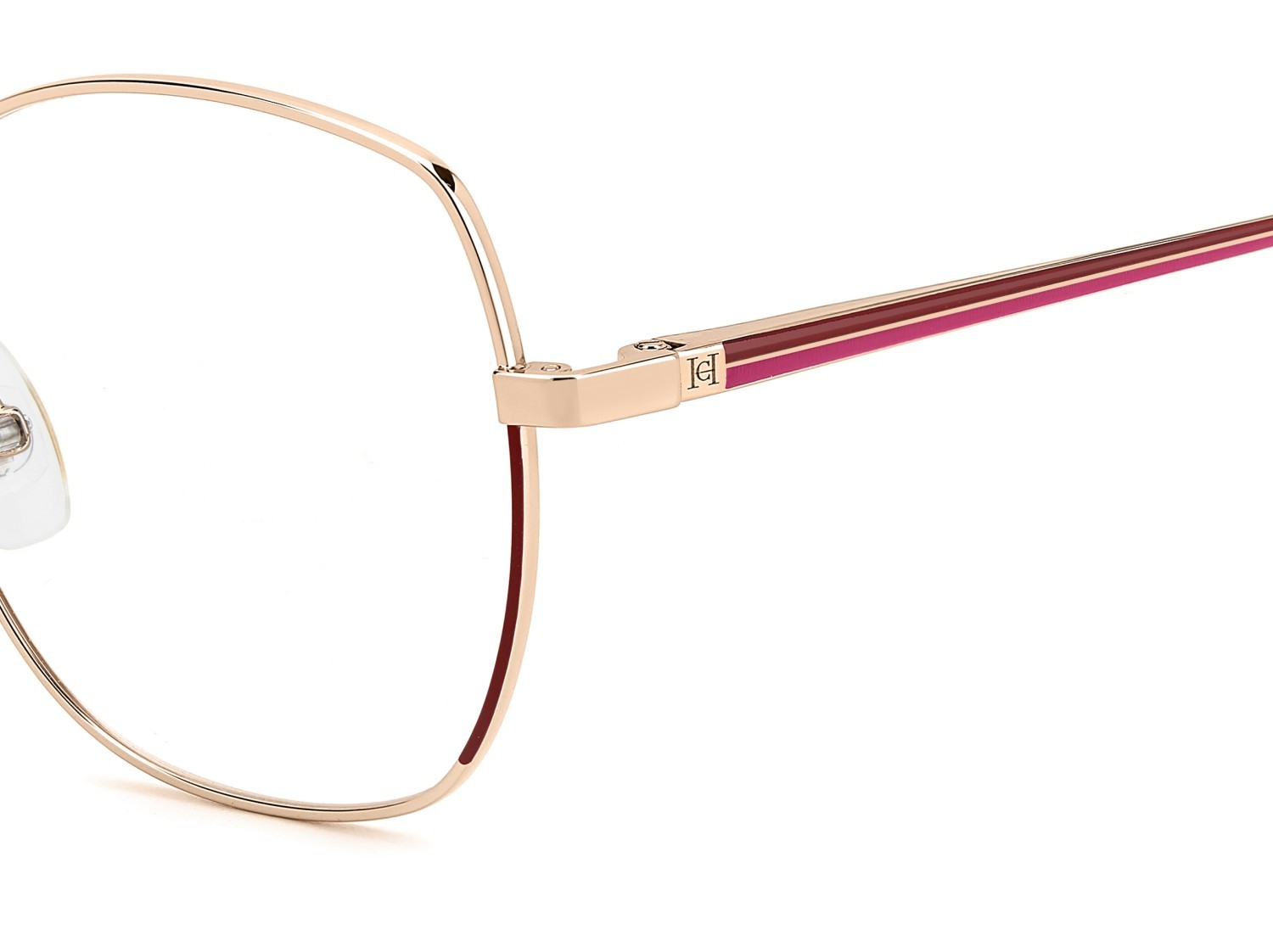Occhiali da vista Carolina Herrera Her 0281 109006 YK9 colore burgundy copper gold forma quadrato 