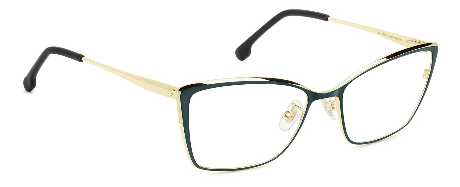 Occhiali da vista Carrera 3047 109019 (1ED) colore green forma rettangolare 