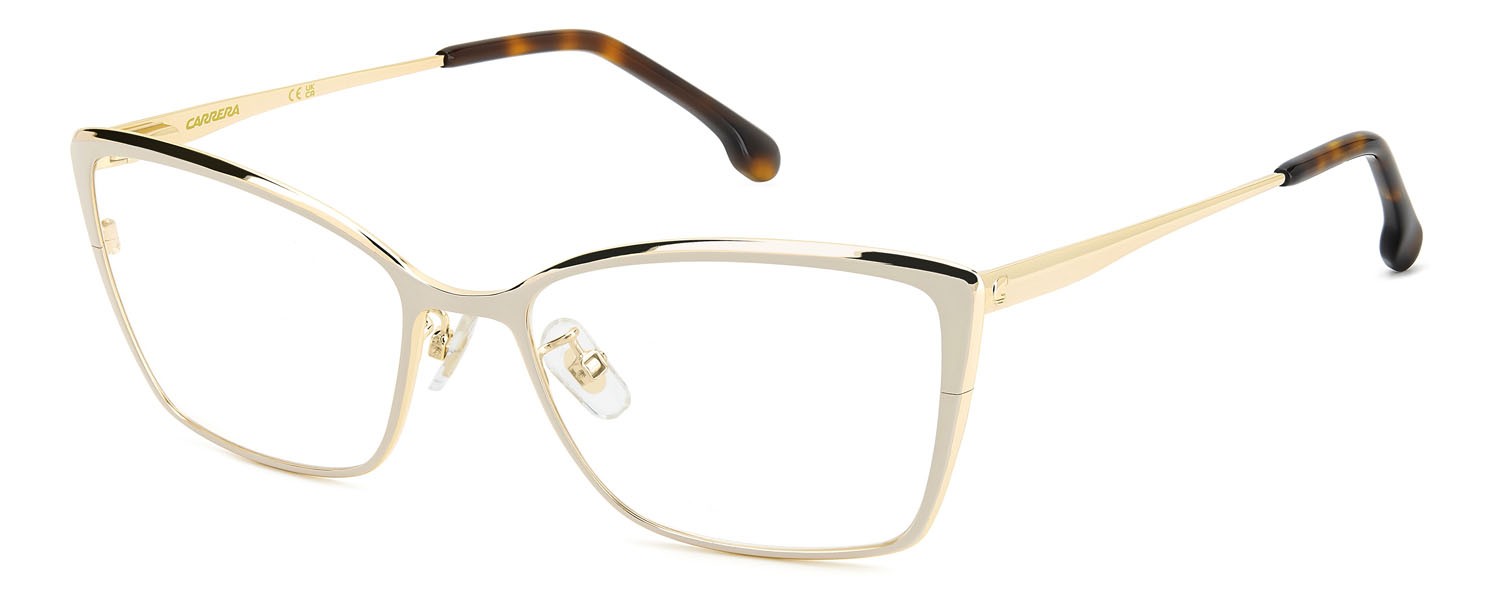 Brillen Carrera 3047 109019 (VVP) farbe gold ivory form rechteckig 
