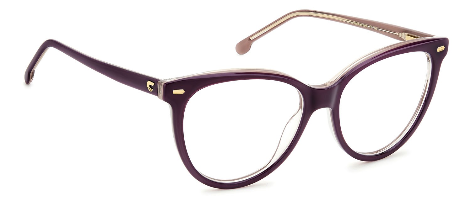Brillen Carrera 3048 109020 (0T7) farbe plum form cat-eye 