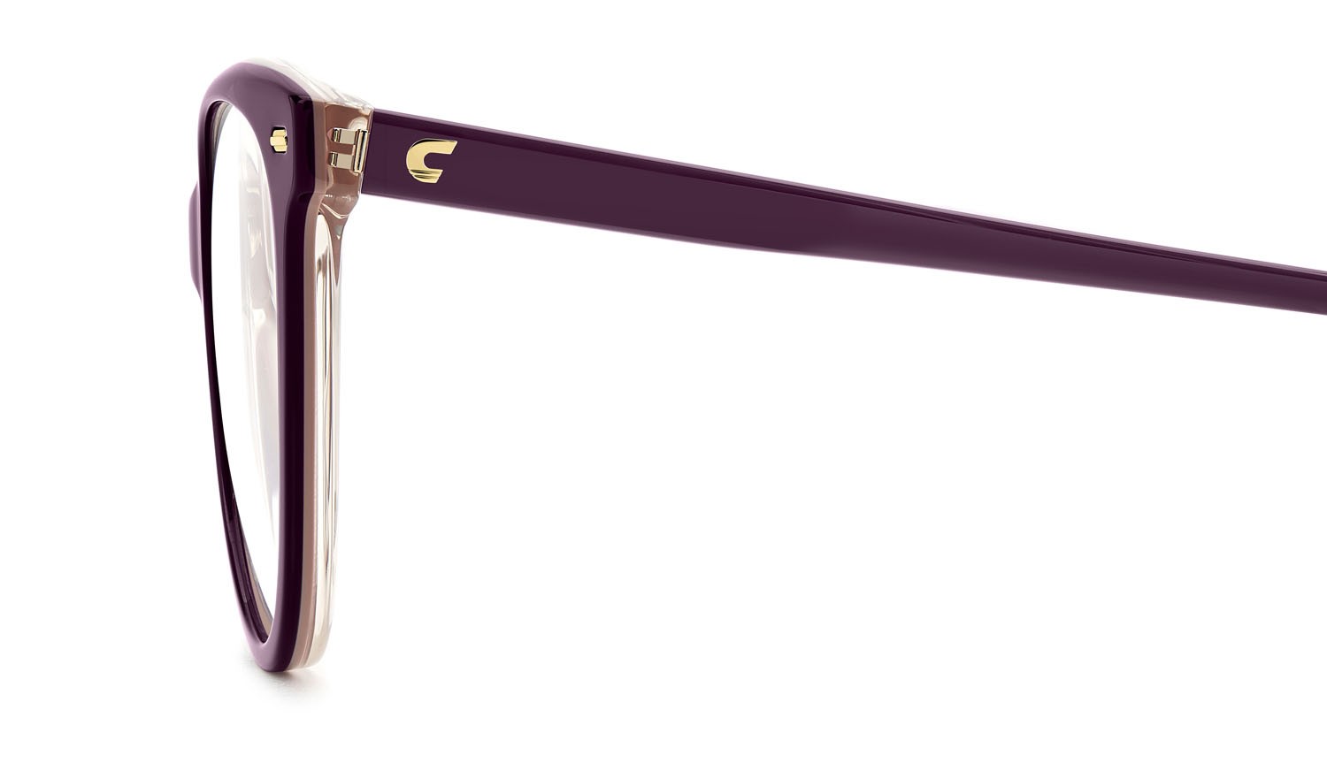 Brillen Carrera 3048 109020 (0T7) farbe plum form cat-eye 