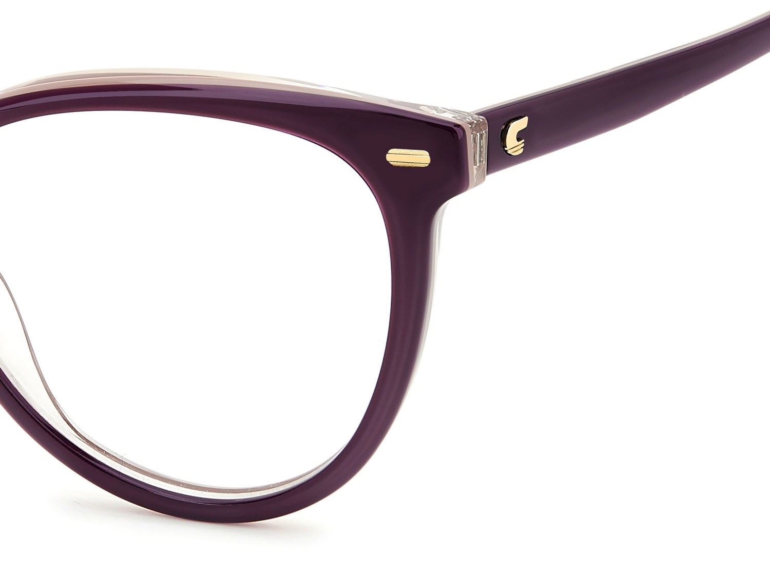 Brillen Carrera 3048 109020 (0T7) farbe plum form cat-eye 