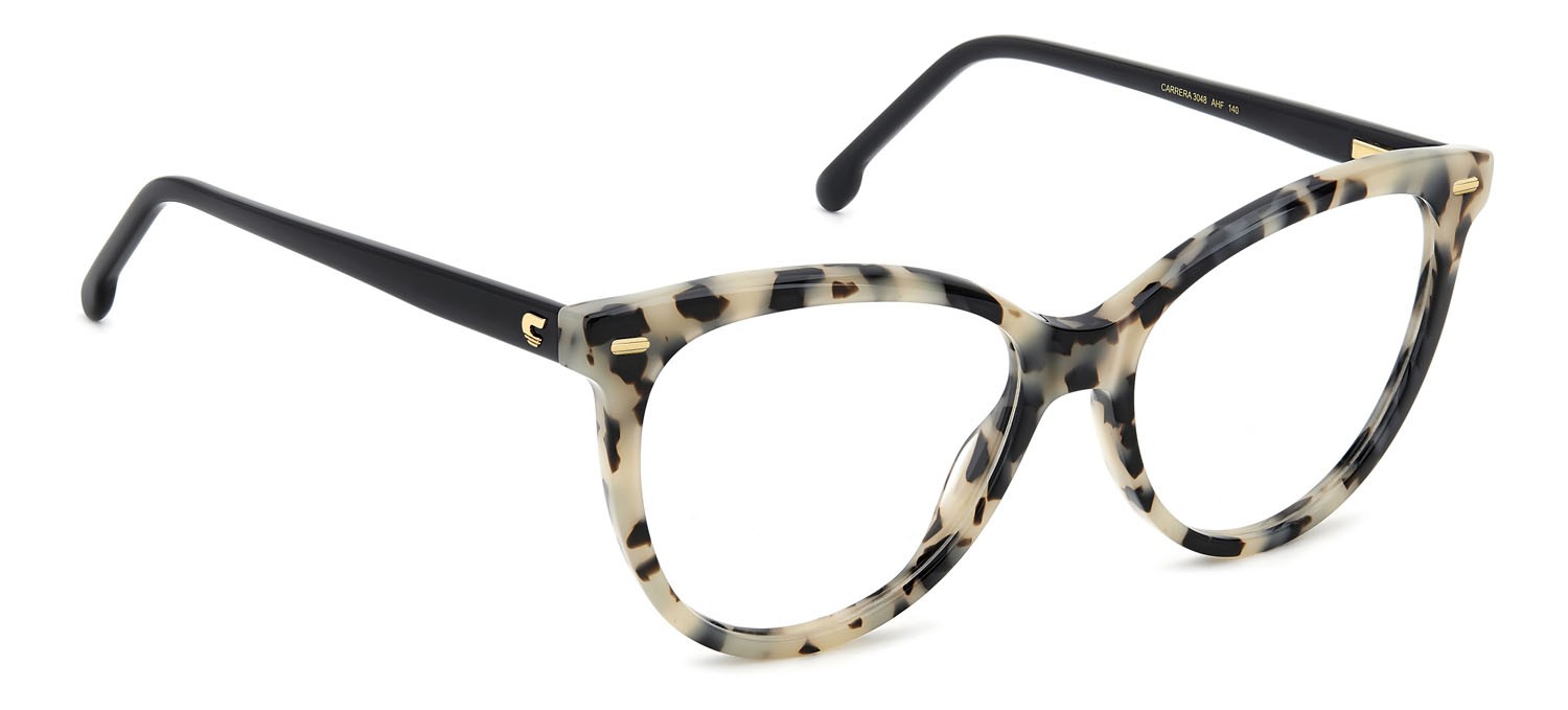 Brillen Carrera 3048 109020 (AHF) farbe white havana form cat-eye 